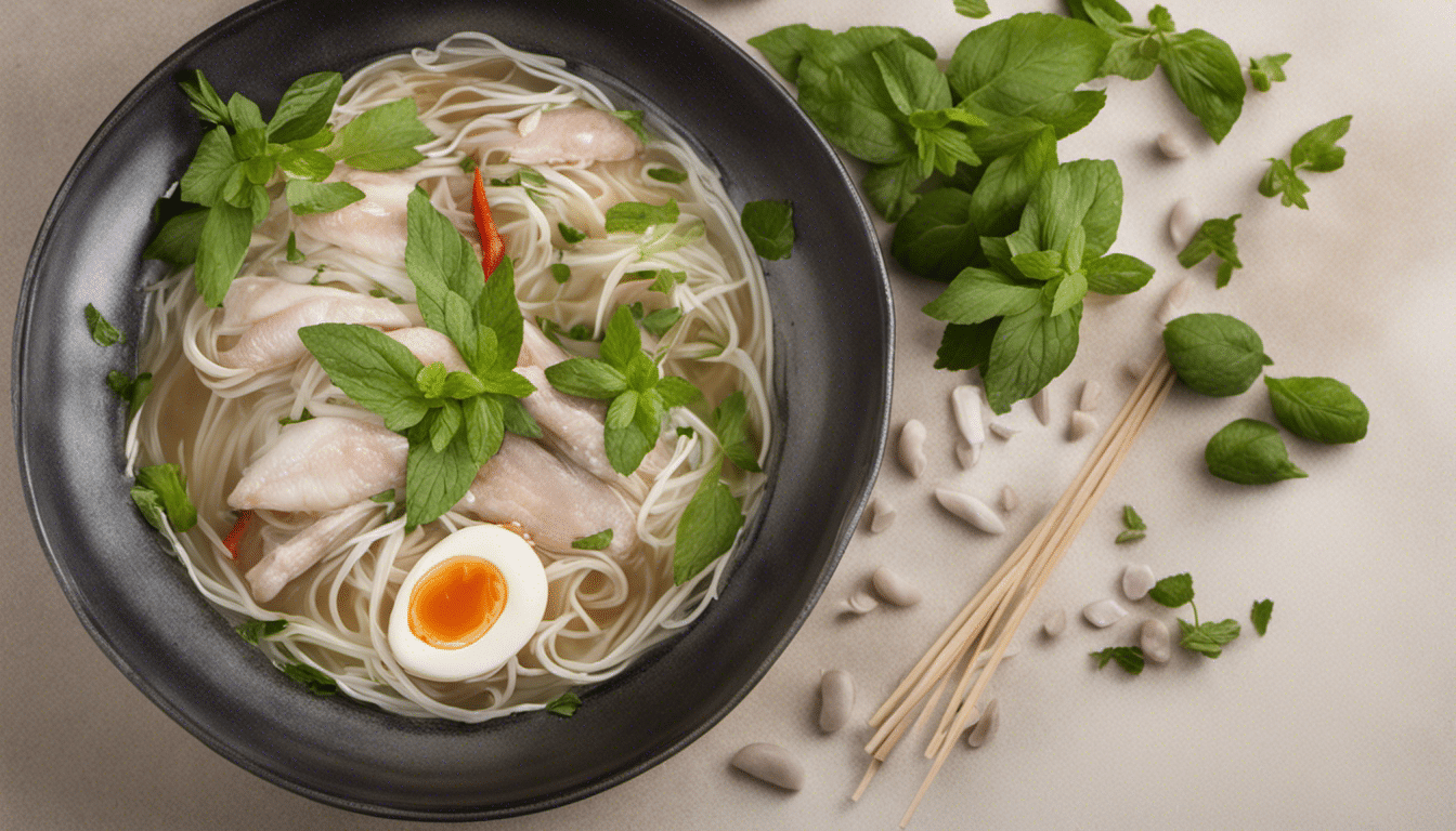 Vietnamese Pho with Fish Mint
