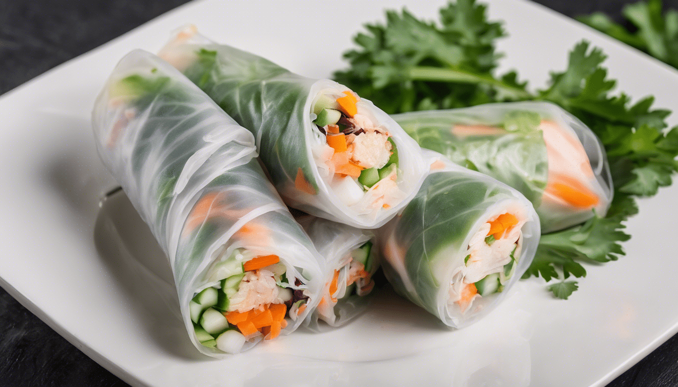 Vietnamese Summer Rolls with Coriander