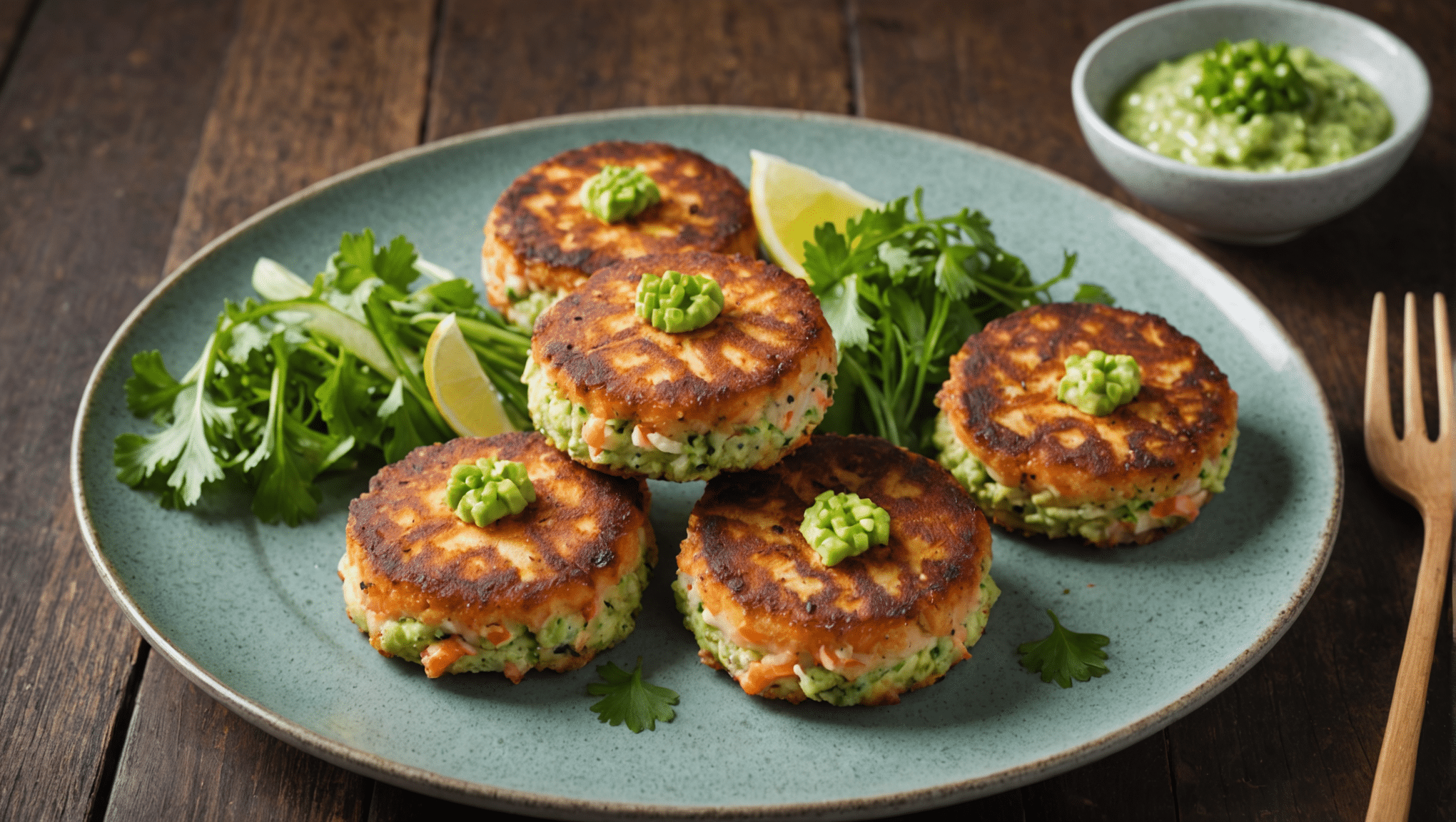 Wasabi Salmon Cakes