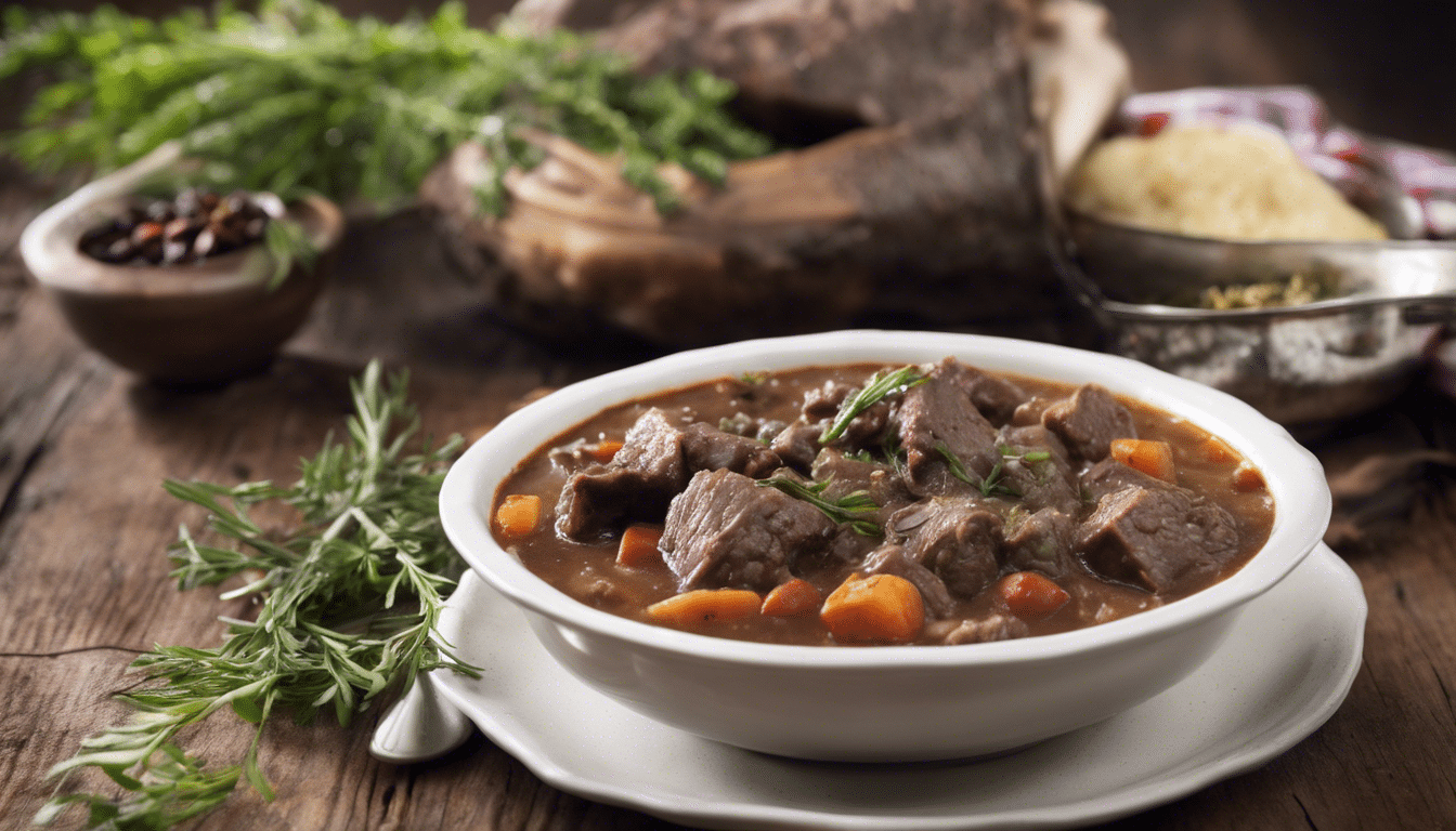 Wattleseed and Pepperberry Beef Stew