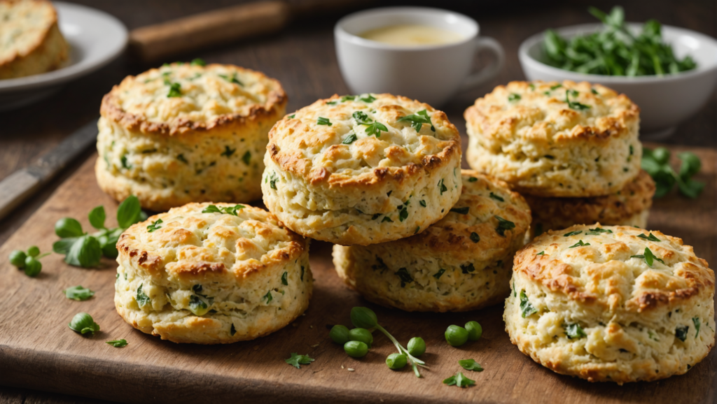 Welsh Onion and Cheese Scones