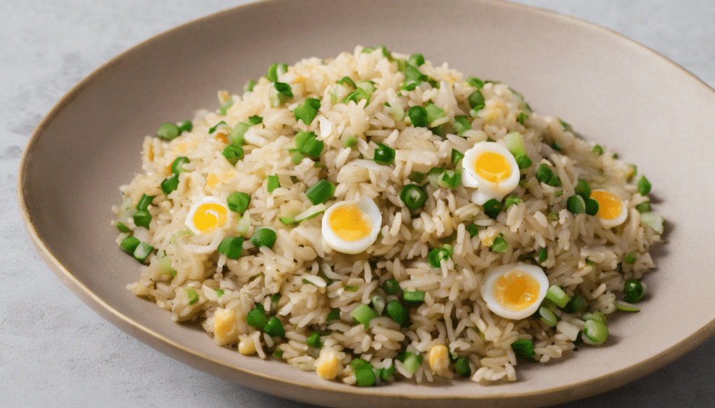 Welsh Onion and Egg Fried Rice