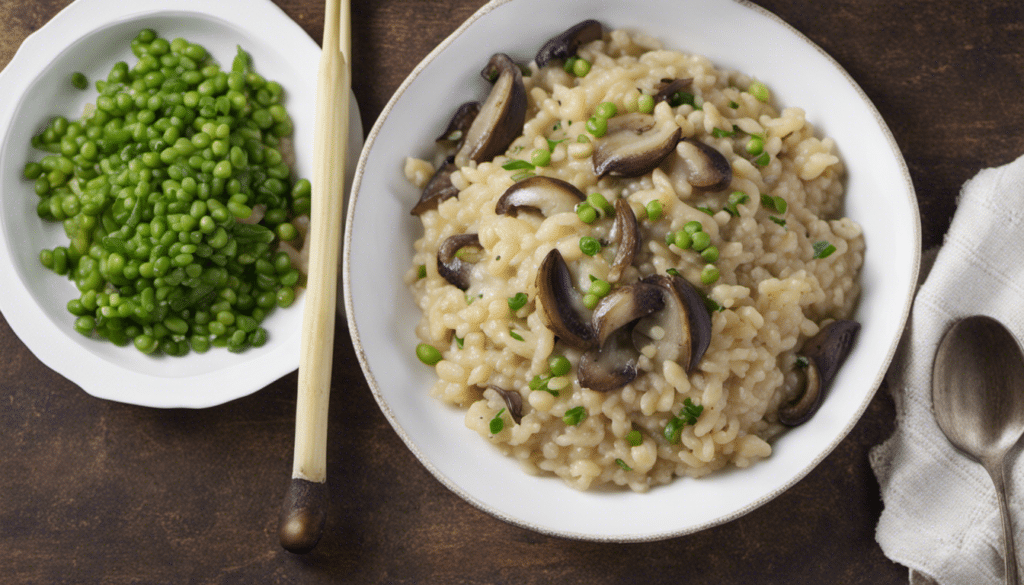 Welsh Onion and Mushroom Risotto