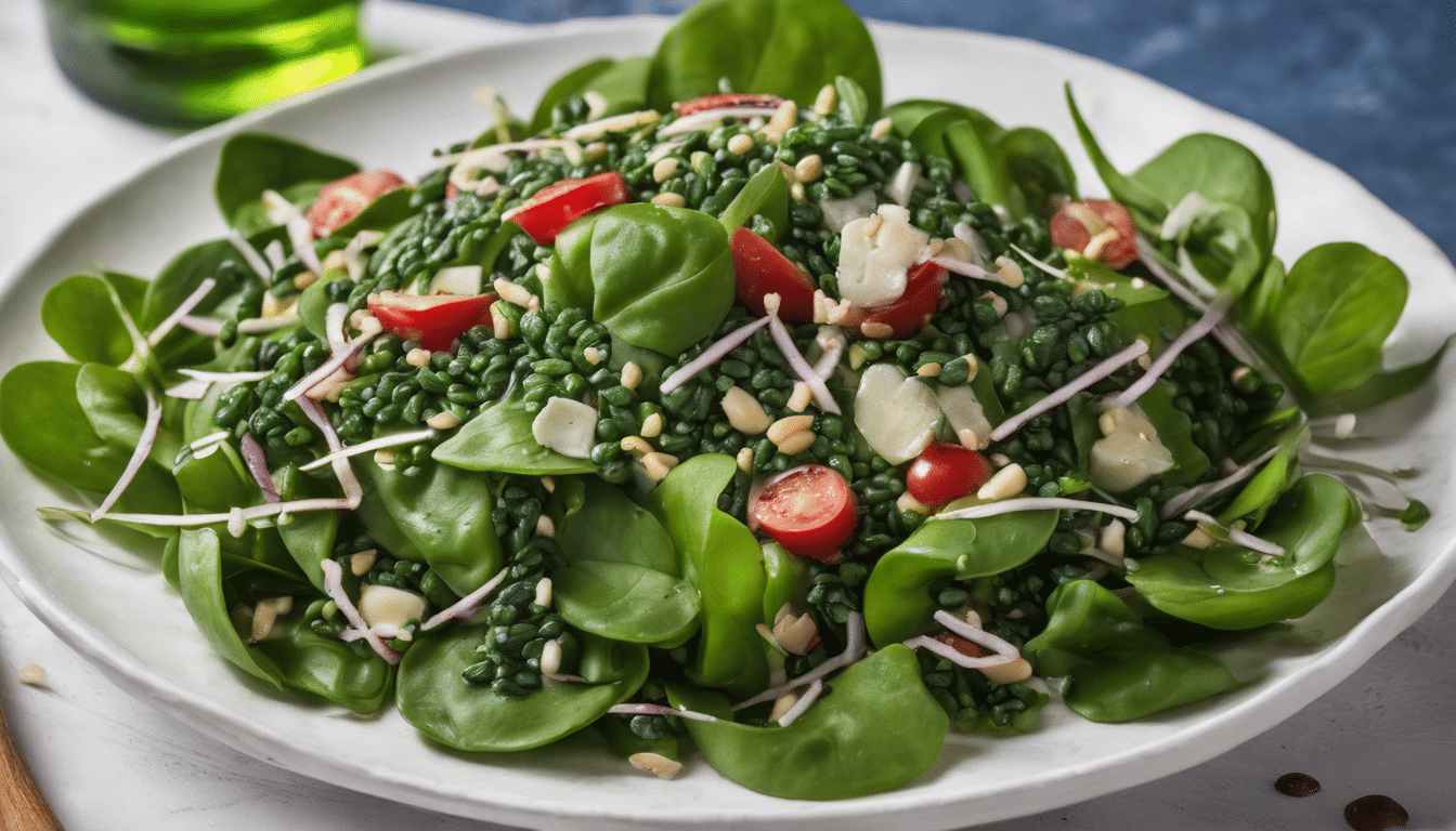 Wheatgrass and Spinach Salad