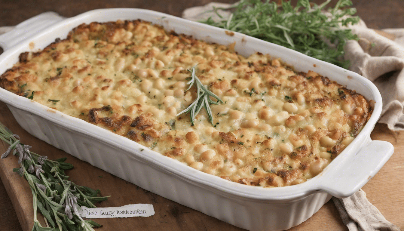 White Bean Gratin with Clary Sage