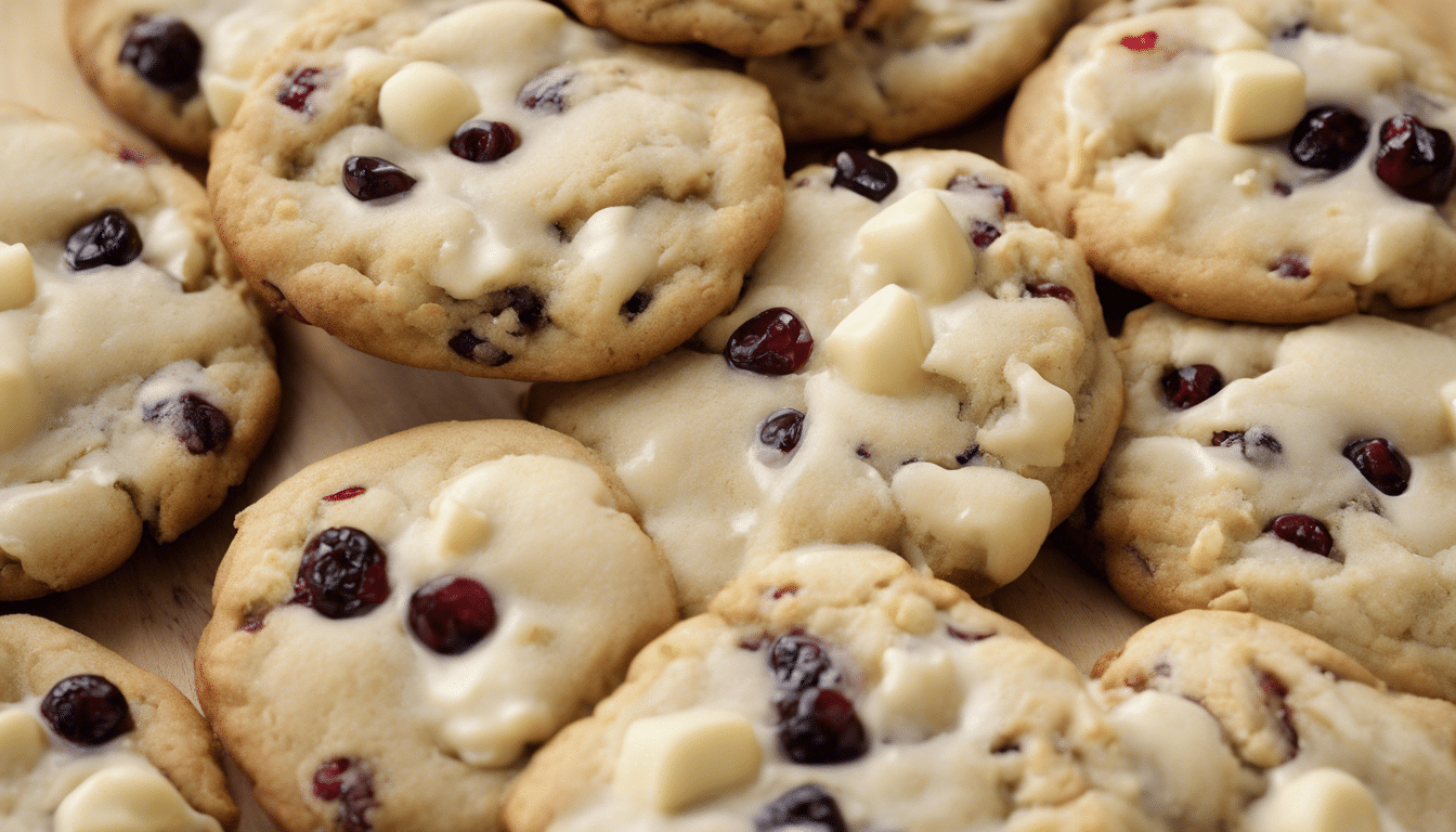 White Chocolate and Currant Cookies