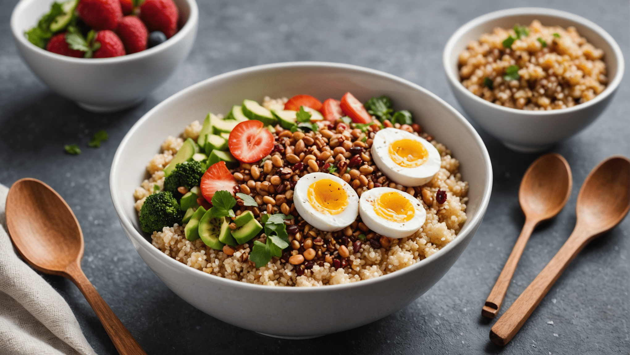 White Cinnamon Quinoa Breakfast Bowl