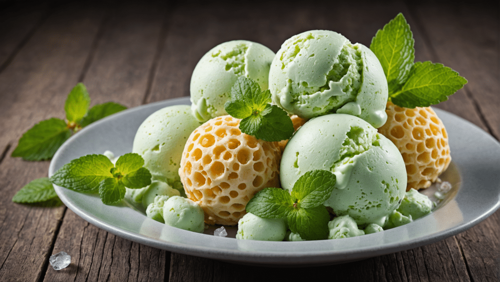 White Currant and Mint Ice Cream