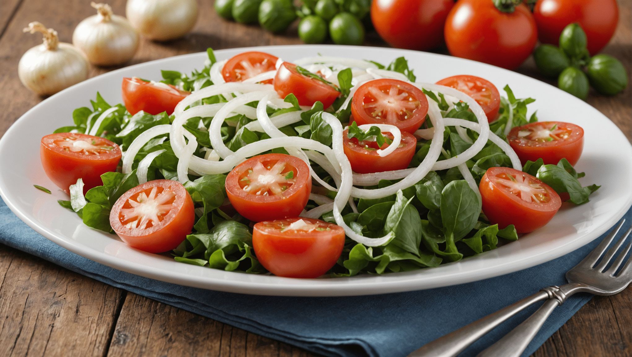 White Onion and Tomato Salad