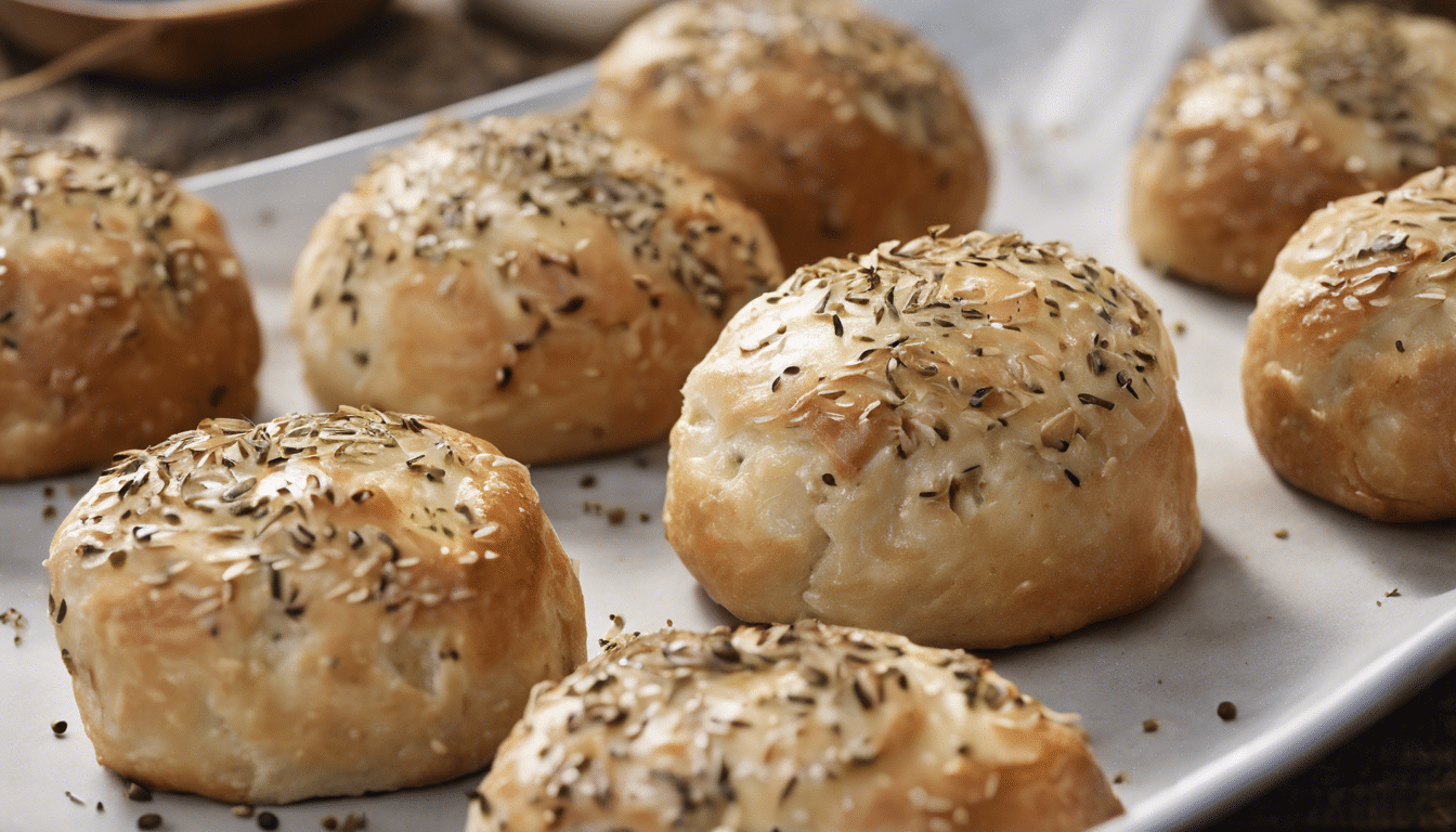 White Pepper and Caraway Seed Rolls