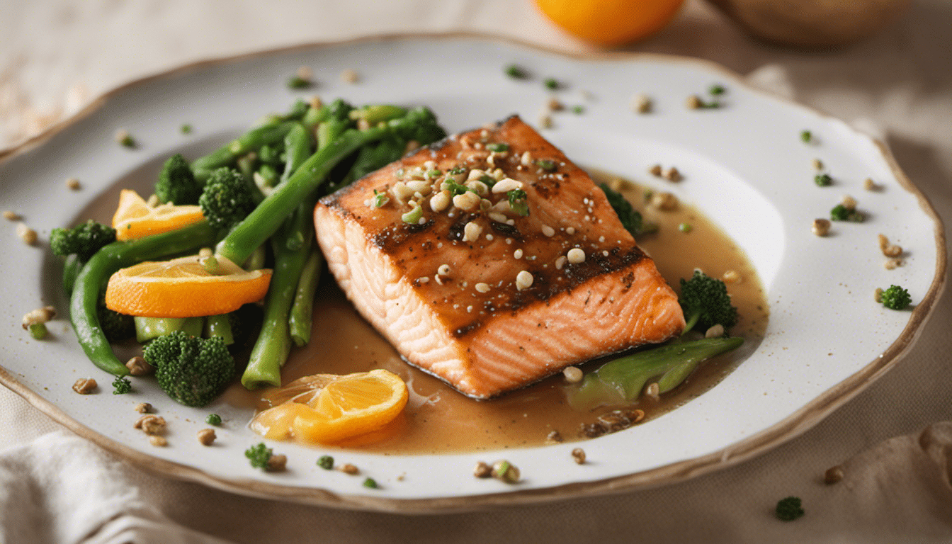 White Pepper and Orange Glazed Salmon