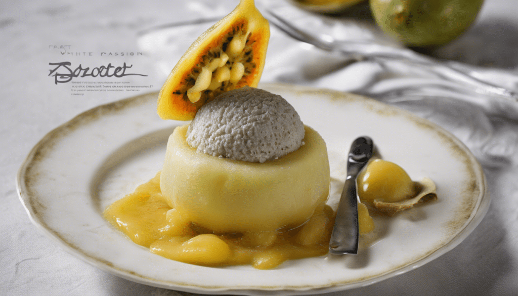 White Sapote and Passion Fruit Sorbet