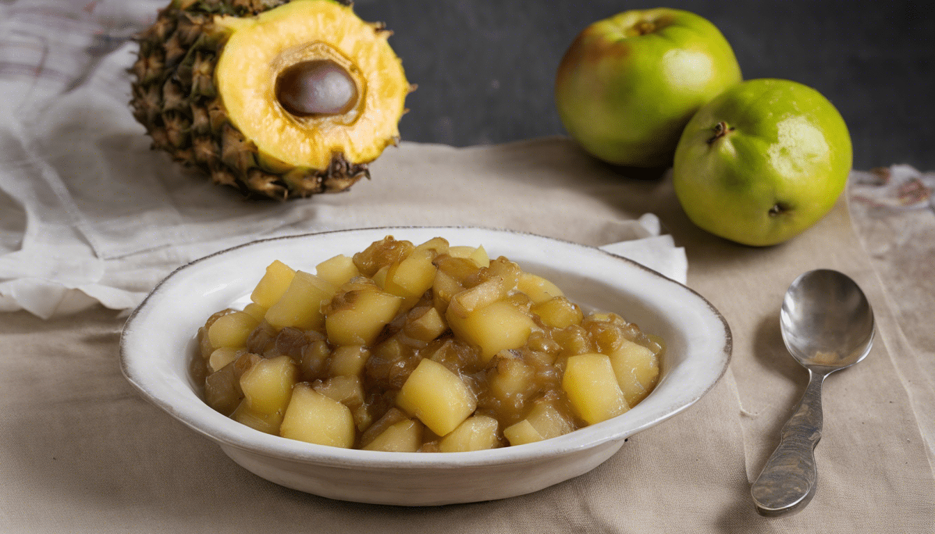 White Sapote and Pineapple Chutney