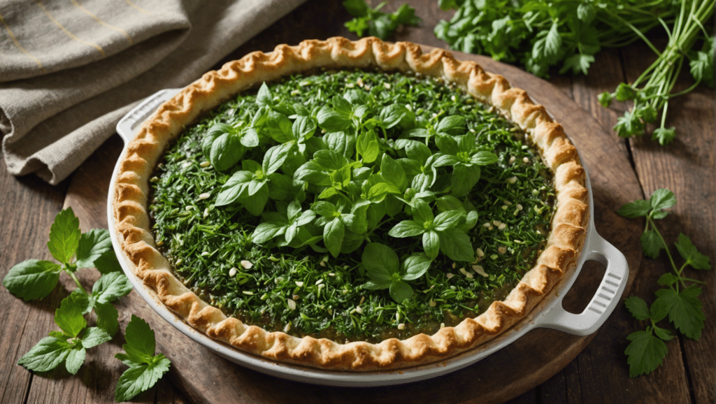 Wild Chickweed and Nettle Pie