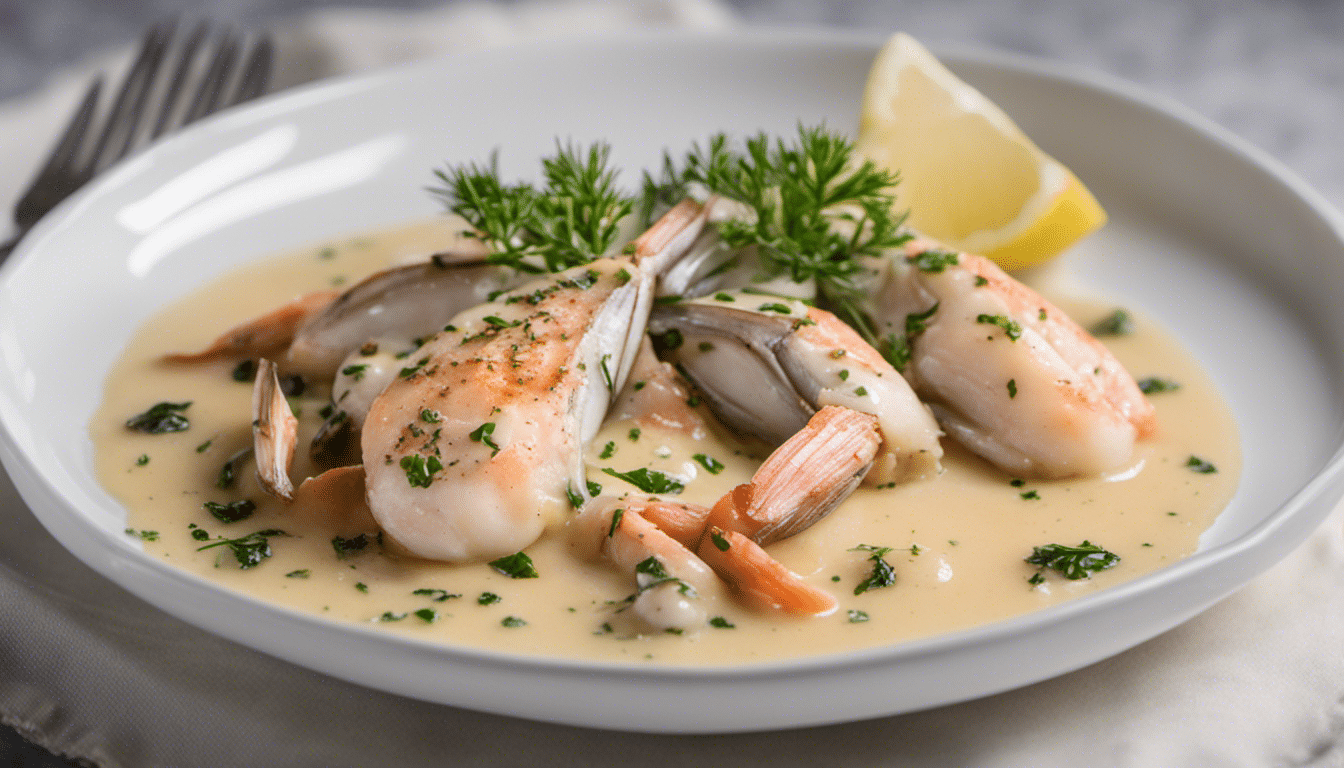 Wild Thyme Infused White Wine Sauce for Seafood