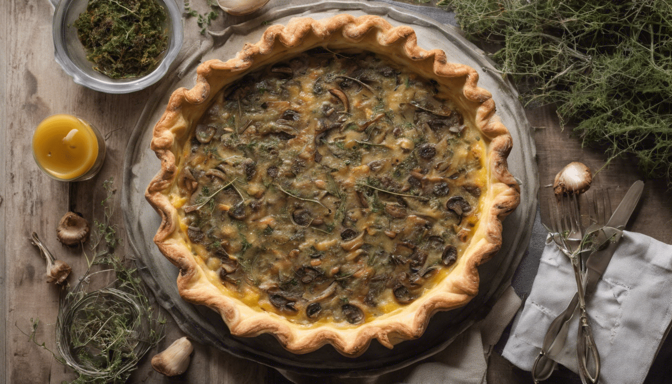 Wild Thyme and Mushroom Quiche