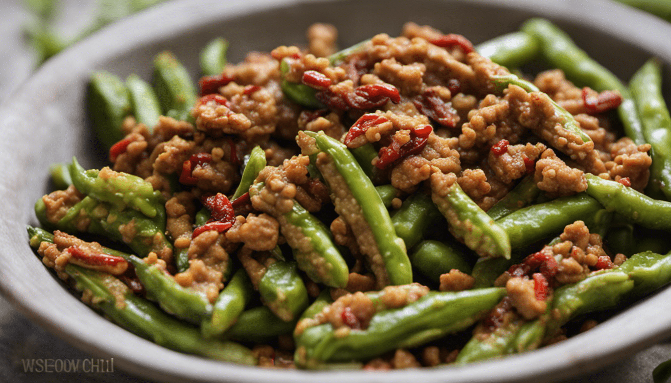 A delicious bowl of Winged Beans with Tempeh and Chili