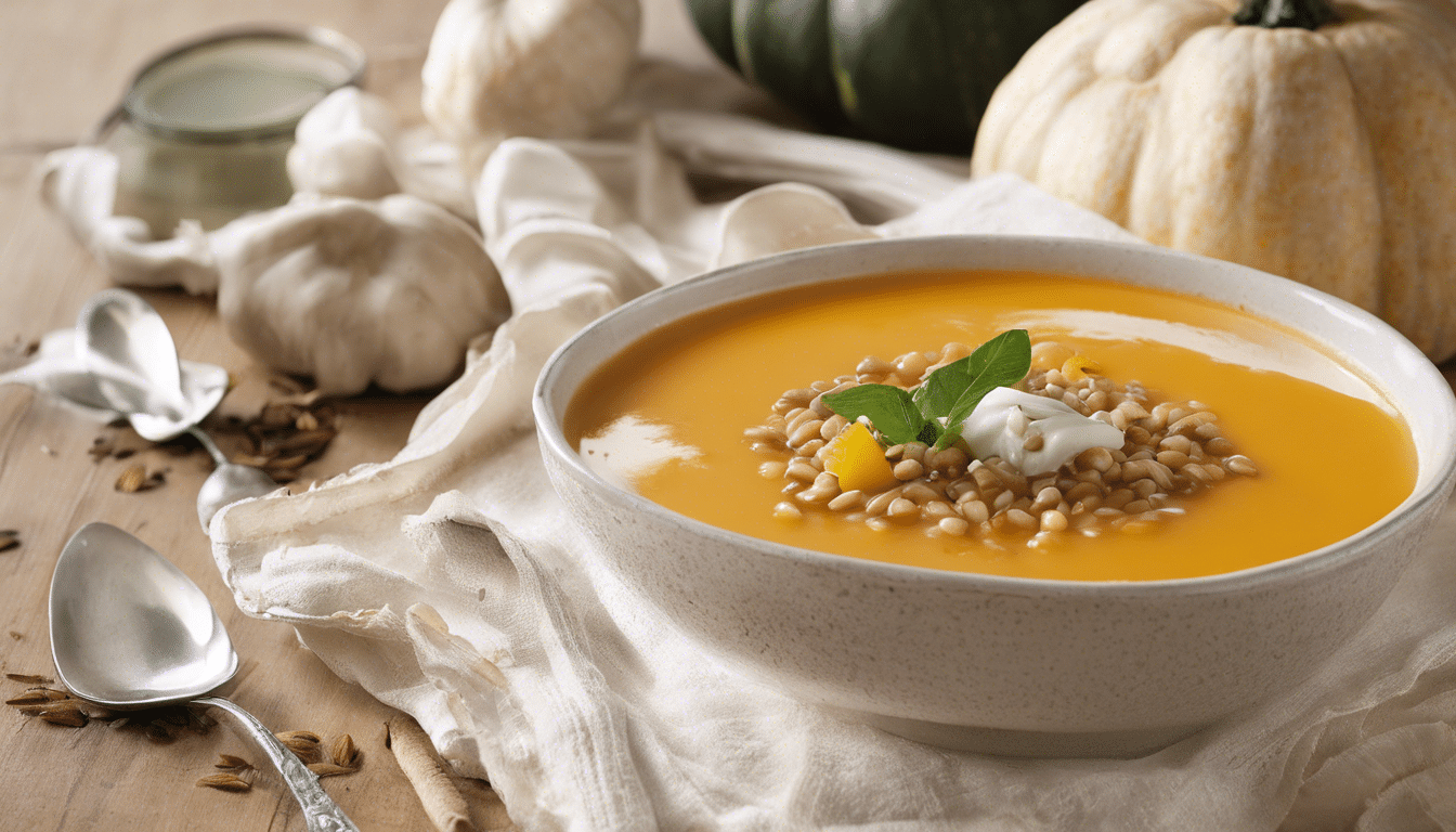 Winter Squash Soup with Grains of Paradise