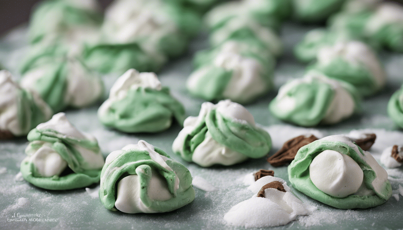 Wintergreen Meringue Cookies