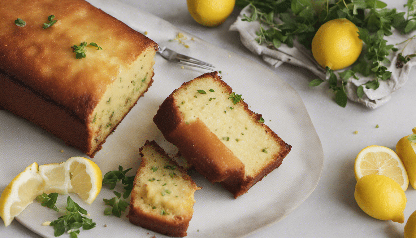 Woodruff and Lemon Drizzle Cake