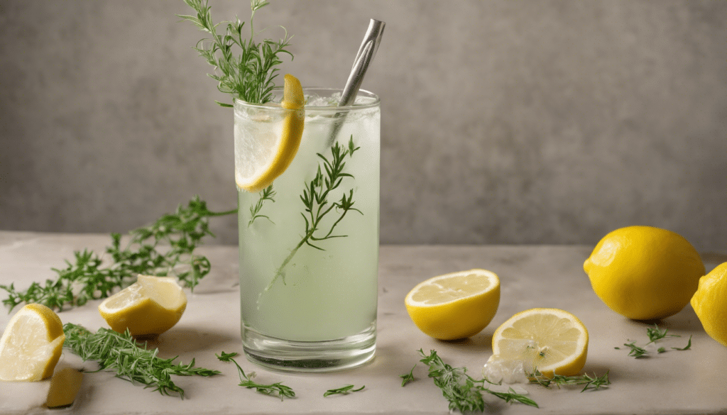 Wormwood Lemonade: A unique summer drink made with fresh lemon juice, sugar, and a few sprigs of Wormwood.