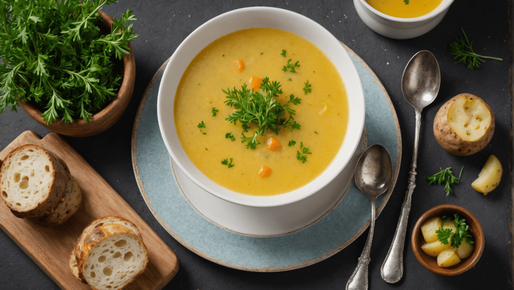 Wormwood and Potato Soup: A hearty soup made with Wormwood, potatoes, and a vegetable broth.