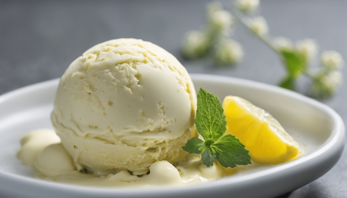 Yarrow and Lemon Balm Ice Cream
