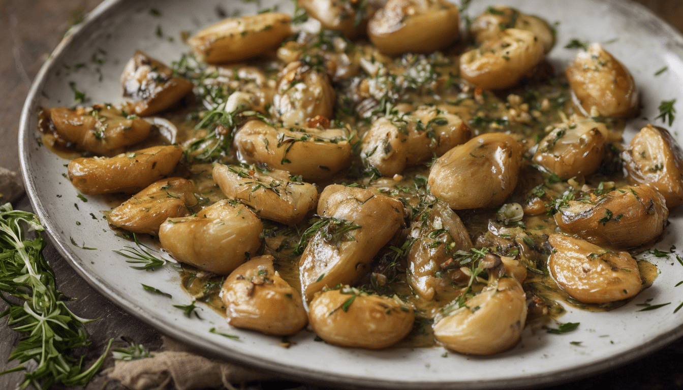 Yautia Horquetas Roast with Garlic and Herbs